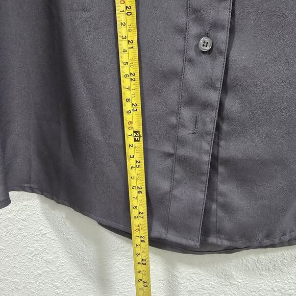 J.Crew Womens Sleeveless Blouse Size 4 Gray Utility Style Button Casual Top - Picture 8 of 11